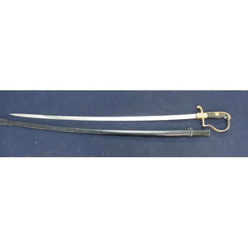 797 - Copy of a German WWII officers sword by Eickhorn Solingen complete with steel scabbard