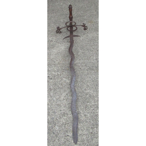 783 - Extremely large forge made C17th style sword, 57