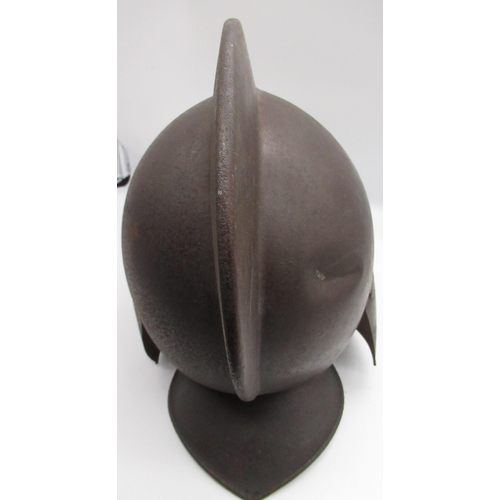 790 - German style Burgonet helmet with folding cheek pieces