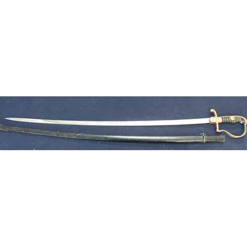 797 - Copy of a German WWII officers sword by Eickhorn Solingen complete with steel scabbard