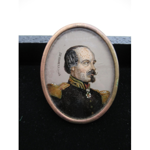 31 - Cameo brooch mounted on Whitby Jet, a classic cameo brooch and another brooch with portrait