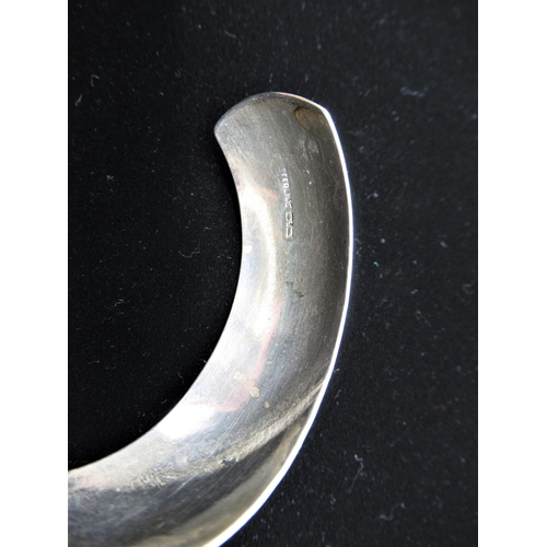 16 - Hallmarked Sterling silver bright cut hinged bangle, another similar, and a Sterling silver bright c... 