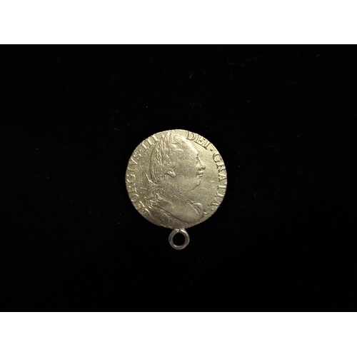 1 - Geo. III gold guinea dated 1785 (with soldered pendant mount) 8.4g