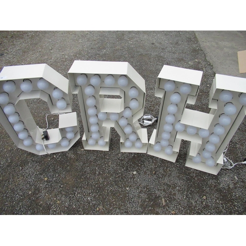 50 - Craig Revel Horwood Collection - set of three Vegaz Lights illuminated letters C, R and H for Craig ... 
