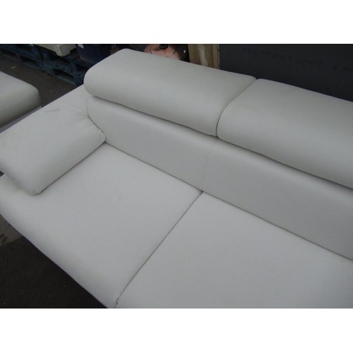 66 - Craig Revel Horwood Collection - White upholstered Anglia-N-sofas Bella L shaped sofa