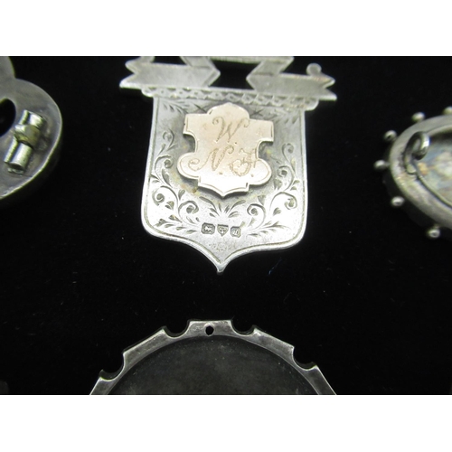 41 - Collection of hallmarked Sterling silver brooches including Howden Church, etched, ebossed and brigh... 