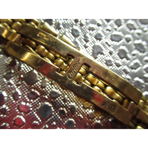 230 - Claire Sweeney Collection - Ladies Cartier Tank 18K and diamond quartz wristwatch, rectangular case,... 