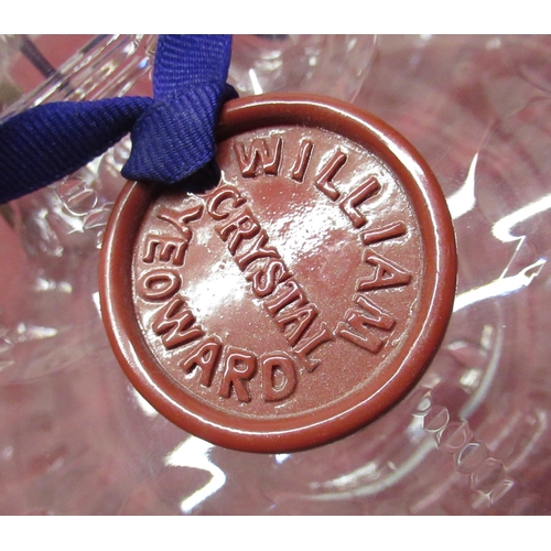 234 - Claire Sweeney Collection - William Yeoward vase with facet and star cut globular body with flared r... 