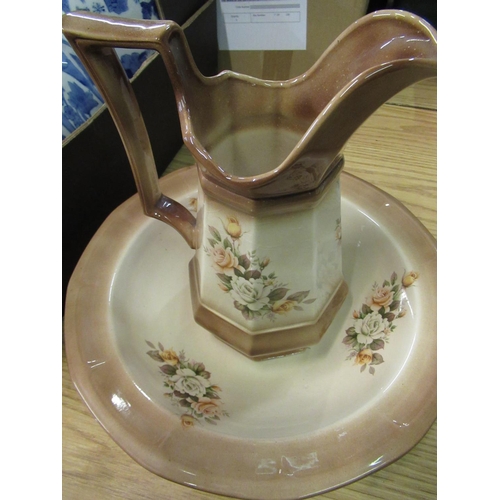 226 - Two C20th oriental blue and white vases, H37cm max, C20th Chinese blue and white ginger jar, Masons ... 