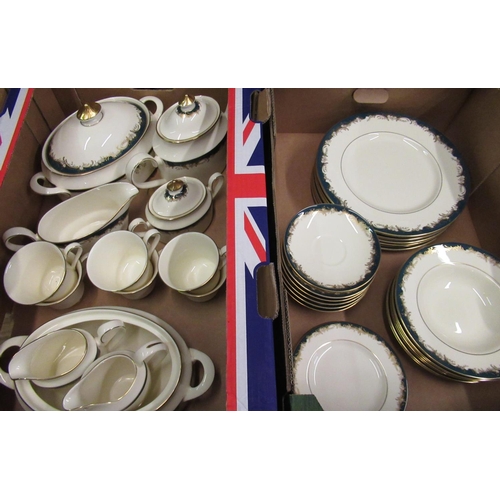 249 - Minton Grosvenor pattern forty seven piece tea and dinner service (two boxes)