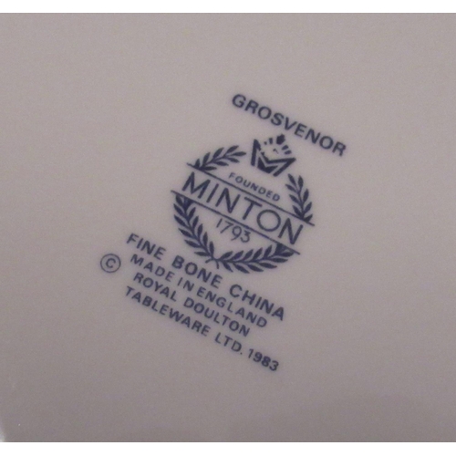 249 - Minton Grosvenor pattern forty seven piece tea and dinner service (two boxes)