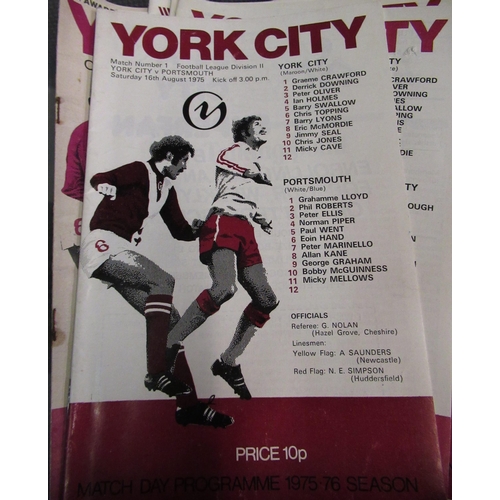 137 - Collection of various football programmes including Scarborough, York City, Chelsea, from Littlewood... 