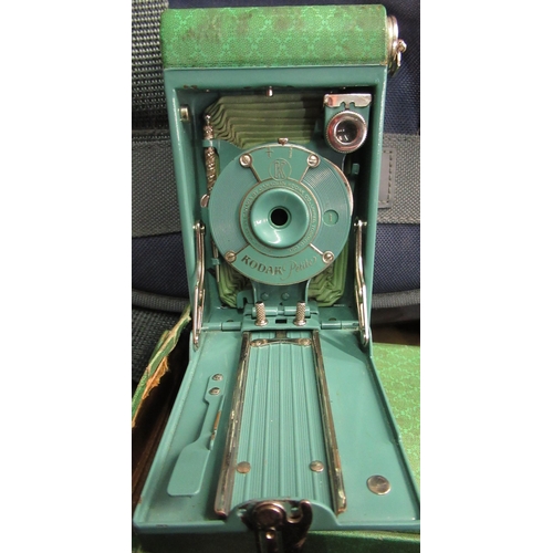 138 - Collection of various camera equipment including Minolta 404SI, with 28-80 lens and a Minolta 75-300... 