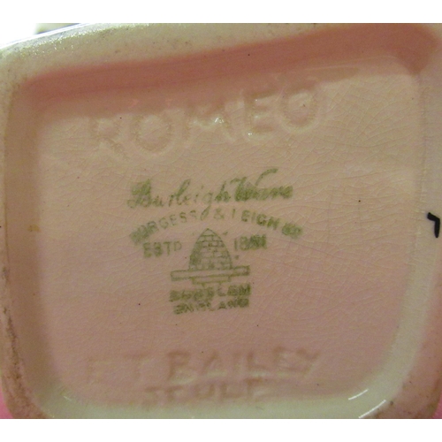 145 - Art Deco Burgess & Leigh Ltd Burleigh Ware character jugs: Sairey Gamp, William Shakespeare, Sam Wel... 