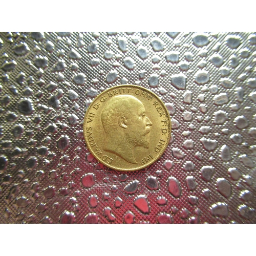 12 - Edw.VII gold half sovereign 1908