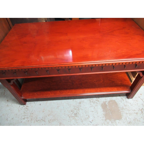 427 - Rectangular two tier coffee table 53x96x45cm