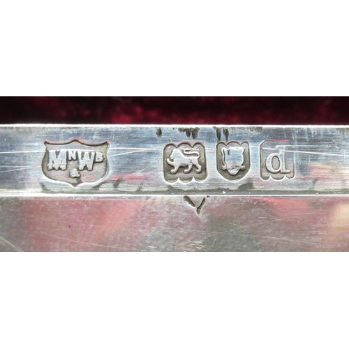 2089 - Victorian hallmarked silver rectangular card case, repousse decorated with cartouche C scrolls and e... 