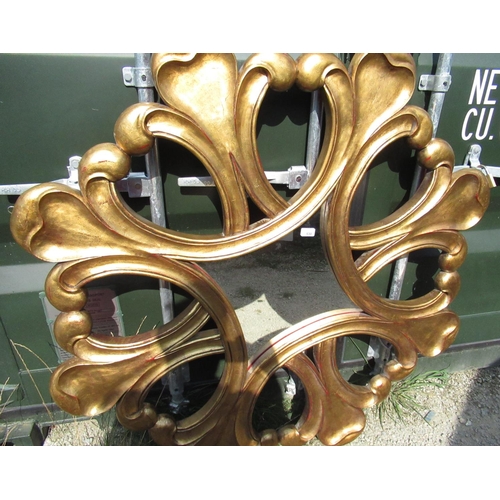 530 - Rav Wilding Collection - Elaborate gilt framed wall mirror D135cm
