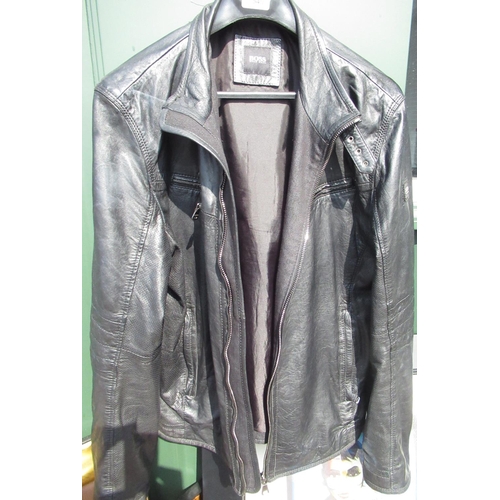 545 - Rav Wilding Collection - Hugo Boss black leather jacket worn by Rav in first TV series
