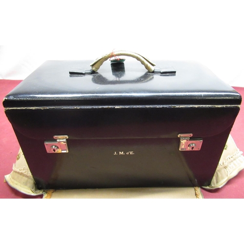 70 - Ladies late 1930's early 1940's Elizebeth Arden ladies travelling vanity case with 4 hinged compartm... 