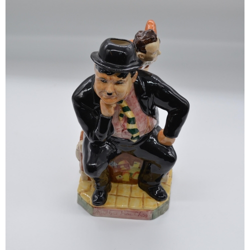 246 - Large print of Laurel and Hardy and three sets of ceramics including 