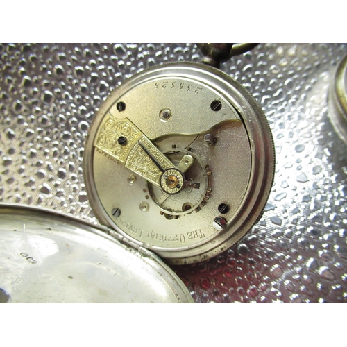 222 - Waltham Victorian hallmarked silver cased keywind open faced pocket watch, white enamel Roman dial w... 