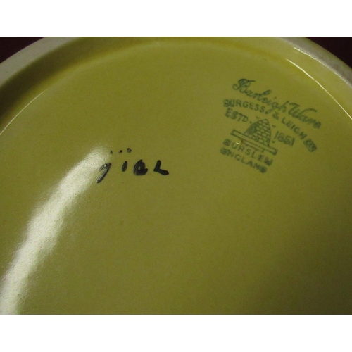 175 - Art Deco Burgess & Leigh Ltd Burleigh Ware jugs: three parrot handled jugs, butterfly handled jug, d... 