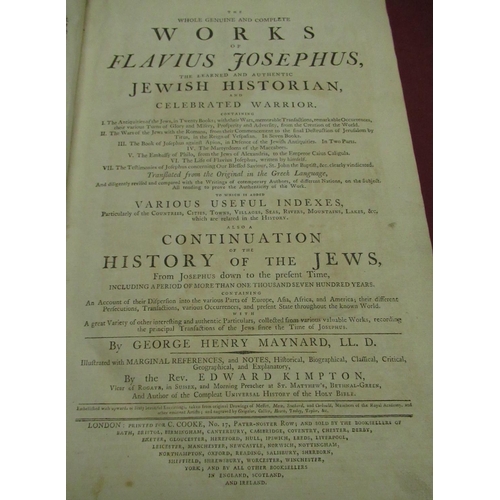 31 - Maynard, George Henry; The Whole Genuine and Complete works of Flavius Josephus the Learned and Auth... 