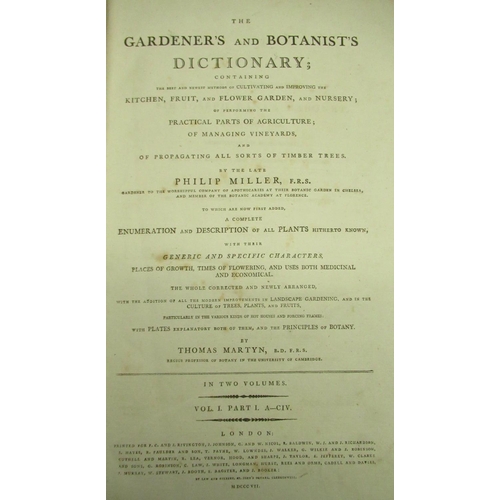 32 - Miller, Philip and Martyn Thomas:  The Gardener's and Botanist's Dictionary, printed for F.C. & J.Ri... 