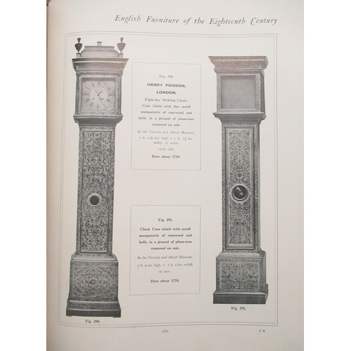 33 - Cescinsky, Herbert: English Furniture of The Eighteen Century, b/w illust. pub London, half calf, 3v... 