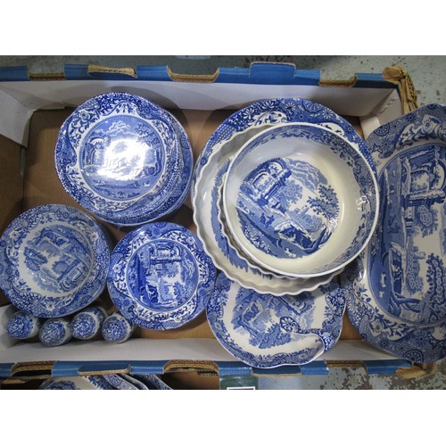 487 - Collection of Spode Italian pattern table ware including rectangular dish, deep dish, shaped plate w... 