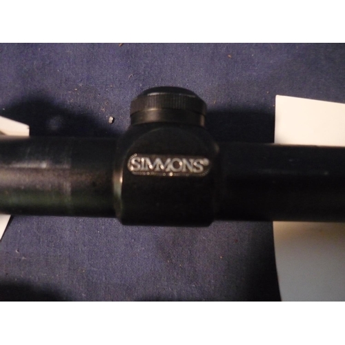 51 - As new Simmonds 4-12x40 rifle scope, and a 3-9x42 scope with mounts
