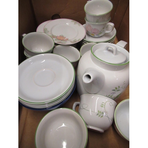 99 - Collection of various dinner and other tableware, including Denby, Spode, Poole tea service, etc (2 ... 