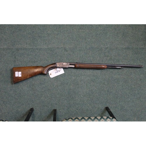 361 - Remmington .22 RF pump action rifle with rear sights, 61cm, serial no. 101728, (section one certific... 
