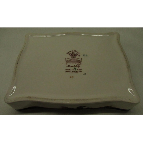 520 - Mason's Mandalay pattern sauce tureen and cover with ladle and stand, cheese dish and cover, circula... 