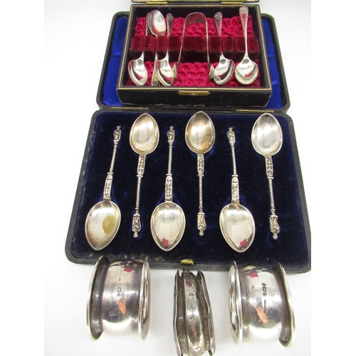 14 - Set of six Victorian hallmarked Sterling silver apostle spoons by John Millward Banks, Birmingham, 1... 