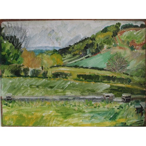 551 - Lucy M. Hainsworth (B.1935); ‘The Nab,’ oil on board, signed, (No.170), 37cm x 48cm