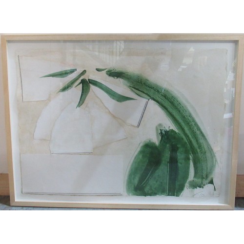 540 - George Hainsworth (B.1937); ‘White Amaryllis,’ mixed media, signed, 57cm x 79cm