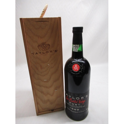 638 - Taylor's Late Bottled 4XX Vintage Port 1989, 150cl 20%vol, in wooden case, 1btl