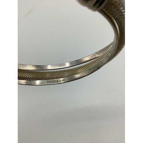 5 - Silver bangle, stamped Tiffany & Co. .925, diameter 8cm