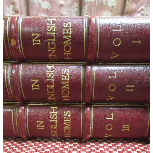 1403 - Latham, Charles: In English Homes 2nd ed. pub. Country Life 1907, b&w photo illust, gilt red calf an... 