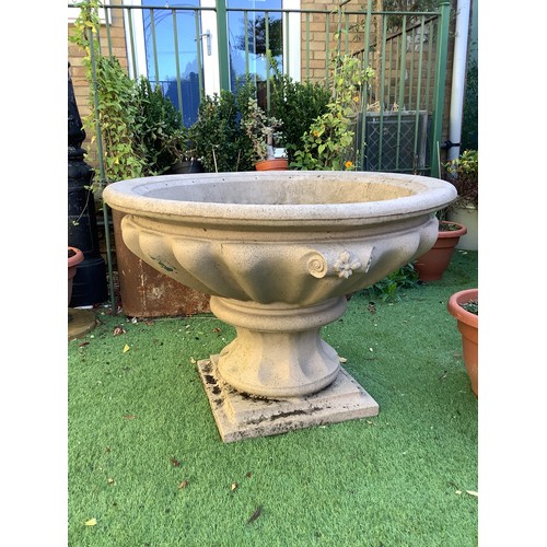 69 - Extremely large garden water feature in the shape of a Greek urn (plastic)