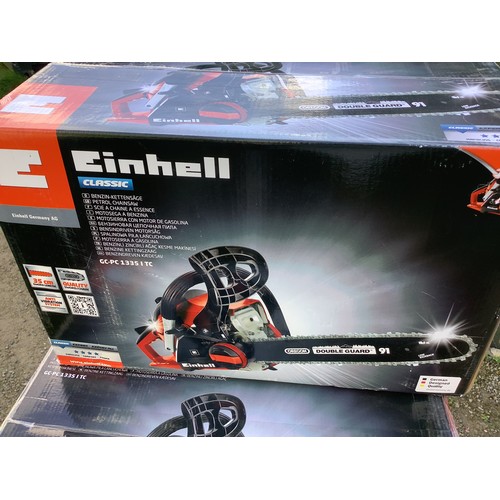 180 - Boxed as new Einhell classic chainsaw