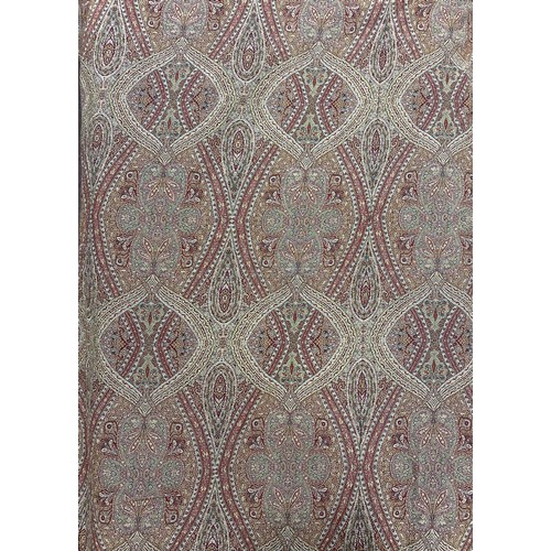 1352 - Pair of Paisley type woven curtains L88