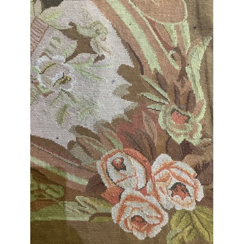 1376 - Large Aubusson type woolwork rug, field with foliage in a similar border, 480cm x 335cm