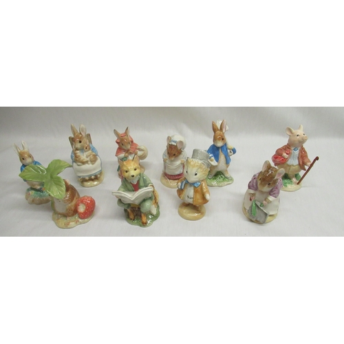 31 - Ten Border Fine Arts Beatrix Potter figurines including 