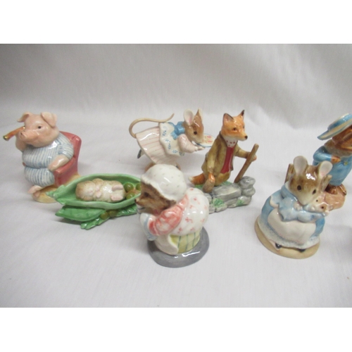 32 - Eleven Border Fine Arts Beatrix Potter figurines including 
