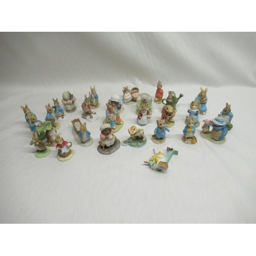 38 - Twenty eight miniature Border Fine Arts and other Beatrix Potter figurines (28)