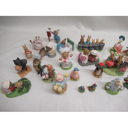 39 - Twenty eight miniature Border Fine Arts and other Beatrix Potter figurines (28)