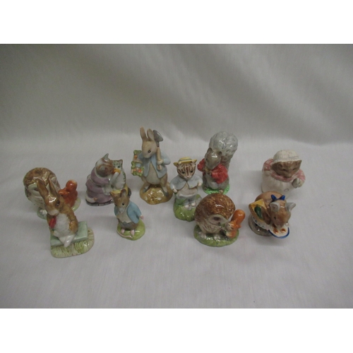 42 - Ten Beswick Beatrix Potter figurines including 